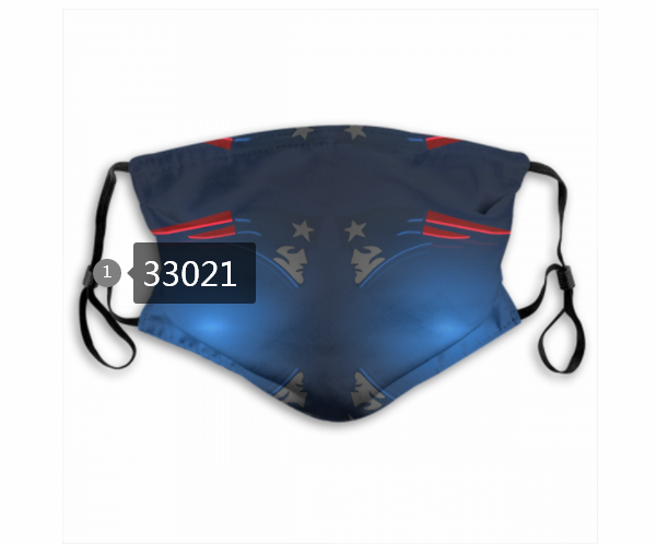 New 2021 NFL New England Patriots #84 Dust mask with filter->nfl dust mask->Sports Accessory
